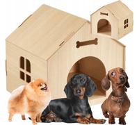 relaxdays Niche d'intérieur pour chiens à construire soi-même