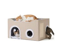 Relaxdays Niche pliable avec griffoir