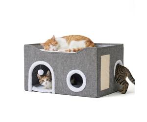 Relaxdays Niche pliable avec griffoir
