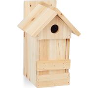 relaxdays Nichoir en bois avec toit pointu