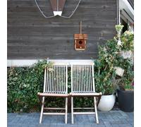 Relaxdays Nid D?Oiseau Décoratif Mini Niche À Oiseau Petite Maison D?Oiseau Paille Balcon Multicolore