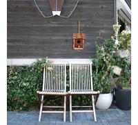 Relaxdays Nid D?Oiseau Décoratif Mini Niche À Oiseau Petite Maison D?Oiseau Paille Balcon Multicolore