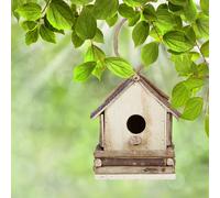 Relaxdays Nid Oiseau Petite Maison D?Oiseauxmaisonnette Déco Déco Maison Nids En Boi Marron