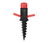 Relaxdays Pied de parasol – Douille de sol à visser plastique 19–32 mm – Noir