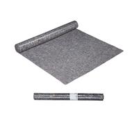 Relaxdays Non-tissé, 2 Rouleaux de Protection, 1x10 m, antidérapant, étanche, 250g/m², pour Peinture, déménagement, Gris