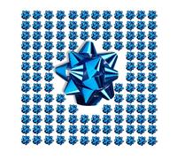 Relaxdays Nœuds Cadeaux en Lot de 200, Autocollants, Ruban d'emballage pour Cadeau, Anniversaire, Noël, Bleus