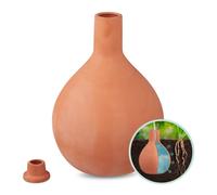Relaxdays Olla d'arrosage, 3,5 l, Argile, arrosage Souterrain, Potager surélevé & Serre, Pot en Terre Cuite, Terracotta