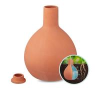 Relaxdays Olla d'arrosage, 7,5 l, céramique, Potager surélevé & Serre, Moins de Perte d'eau, Pot Terre Cuite, Terracotta