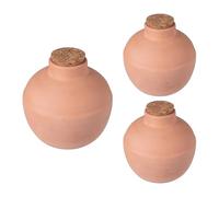 Relaxdays Ollas, Lot de 3, 800 ML, Terre Cuite, arrosage racinaire, Potager surélevé & Serre, Moins de pertes d'eau