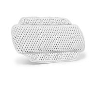 Relaxdays Oreiller de relaxation pour baignoire Coussin de nuque Appui-tête salle de bain 8 ventouses - blanc