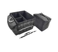 Relaxdays Organisateur de Coffre avec Couvercle, Sac Isotherme Amovible, Pliable, 30x40x40 cm, Noir