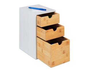 Relaxdays Organiseur à 3 tiroirs