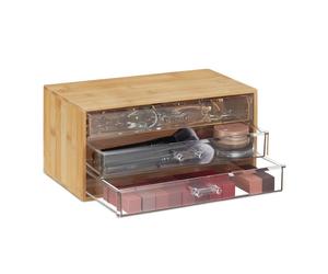 Relaxdays Organiseur à cosmétique 3 tiroirs