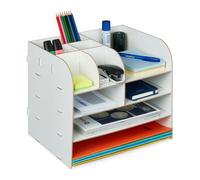 Relaxdays Organiseur bureau avec compartiments