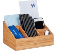 relaxdays Organiseur de bureau 6 compartiments