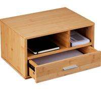 relaxdays Organiseur de bureau avec tiroir