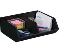 relaxdays Organiseur de bureau en bambou empilable