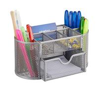 relaxdays Organiseur de bureau avec porte-stylos