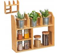 relaxdays Organiseur de cuisine nature 55,0 x 16,0 x 45,5 cm