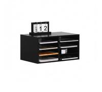 Relaxdays Rangement de documents en bambou 8 cases