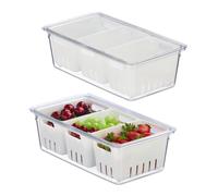 Relaxdays Organiseur de frigo en lot de 2