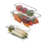 Relaxdays Organiseur de frigo en lot de 3