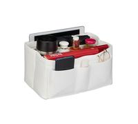 Relaxdays Organiseur de sac à main en feutre blanc