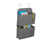 Relaxdays Organiseur suspendu 2 compartiments gris