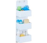 relaxdays Organiseur suspendu en tissu avec 3 paniers