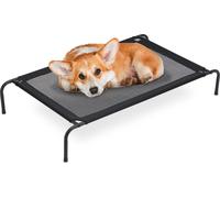 relaxdays Outdoor Chaise longue pour chien jusqu'à 35 kg