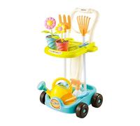 Relaxdays Outils de Jardinage pour Enfants, Ensemble de 13 Jouets, Pelle, Seau et arrosoir, dès 3 Ans, Multicolore, 56x2