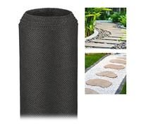 Relaxdays paillage Anti-Mauvaises Herbes 5 m bâche tissée Toile 50g/m² Film, Résiste Rayon UV, antidéchirure, Noir