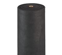 Relaxdays paillage Anti-Mauvaises Herbes 50m Bâche tissée Toile 50g/m² géotextile, Résiste UV, antidéchirure, Noir