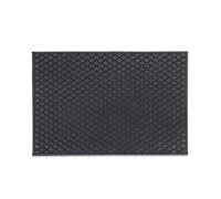 Relaxdays Paillasson 60 x 40 cm tapis de sol antidérapant caoutchouc noir, 80 x 150 cm