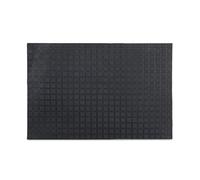 Relaxdays Paillasson 60 x 40 cm sol antidérapant caoutchouc tapis entrée intérieur extérieur noir, 80 x 150 cm