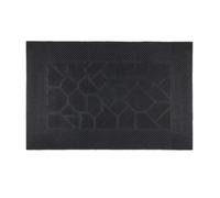 Relaxdays Paillasson caoutchouc, 40 x 60 cm, antidérapant, résistant, caillebotis extérieur, tapis entrée, picots, noir