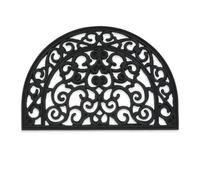 Relaxdays Paillasson caoutchouc demi-rond