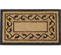 Paillasson fibres de coco 75x45 cm tapis de sol antidérapant motif nature