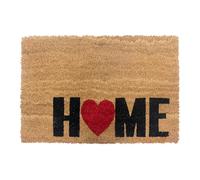 Relaxdays Paillasson Coco, Accueil, 60 x 40 cm, antidérapant, résistant, intérieur et extérieur, Multicolore