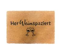 Relaxdays Paillasson Coco antidérapant 60 x 40 cm pour intérieur et extérieur, résistant aux intempéries