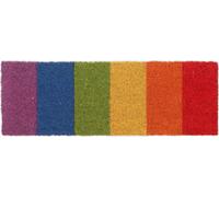 relaxdays Paillasson coco arc-en-ciel