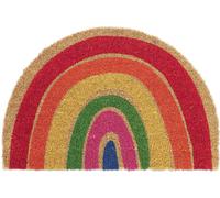 relaxdays Paillasson coco arc-en-ciel