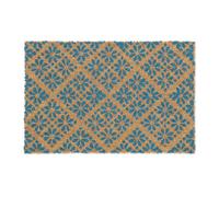 Relaxdays Paillasson coco au design floral