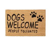Relaxdays Paillasson coco «Dogs Welcome»