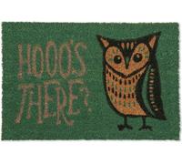 relaxdays Paillasson coco hibou "Hooo's There ?"