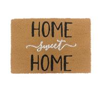 Relaxdays Paillasson Coco, Home Sweet Home, 60 x 40, antidérapant, imperméable, intérieur et extérieur, Tapis de Porte