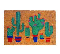 Relaxdays Paillasson coco Plantes 60x40 cm