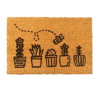 Relaxdays Paillasson coco Plantes 60x40 cm