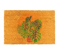 Relaxdays Paillasson coco Plantes 60x40 cm