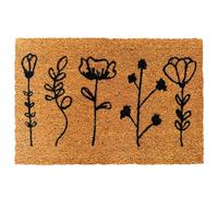 Relaxdays Paillasson coco Plantes 60x40 cm